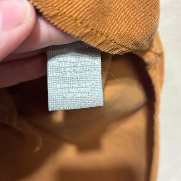 Lucky Brand Women's Small Brown Tan Corduroy Shirt Dress Button Front Belt - Picture 5 of 9